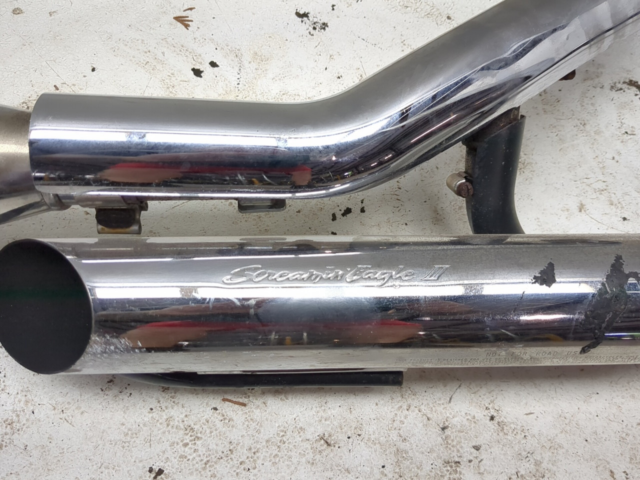 06-14 Harley FXDC Dyna Super Glide Custom Right Exhaust Header