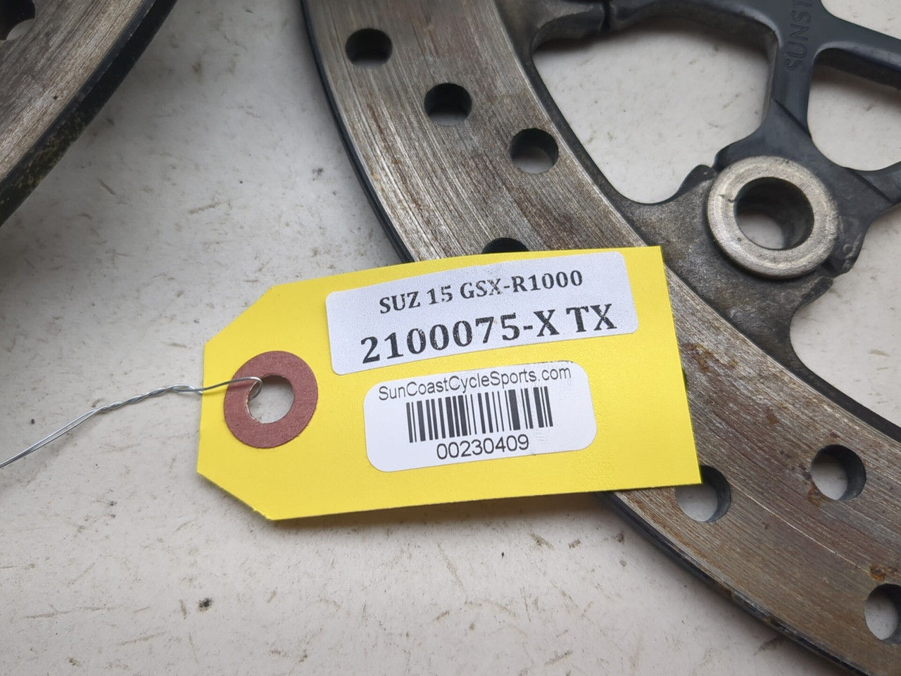 09-16 Suzuki GSXR 1000 Front Left Right Brake Rotor Disc Pair