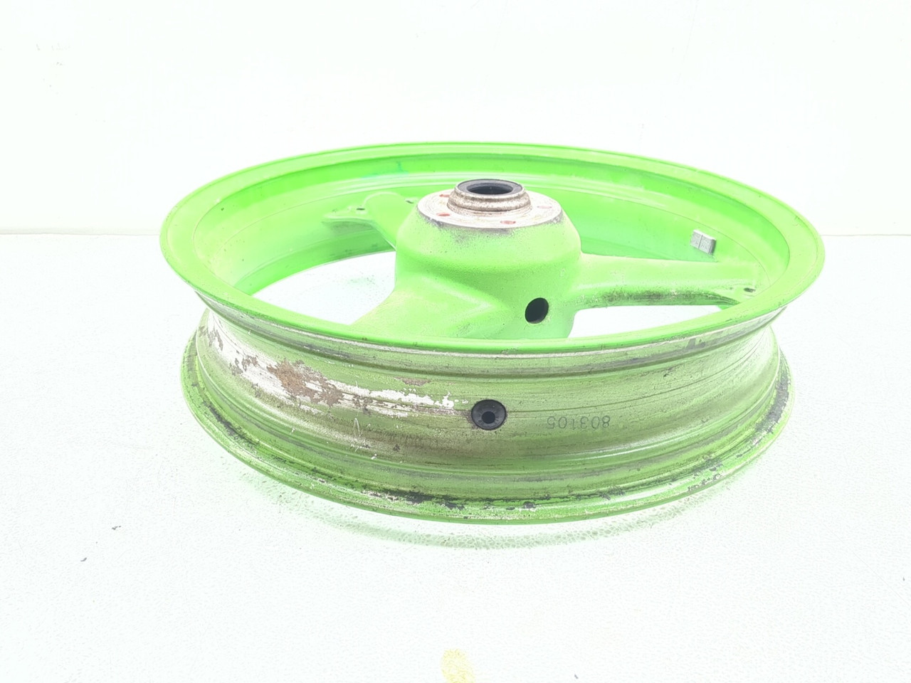 98 99 Kawasaki Ninja ZX6R ZX600G Front Wheel Rim BENT 17X3.50