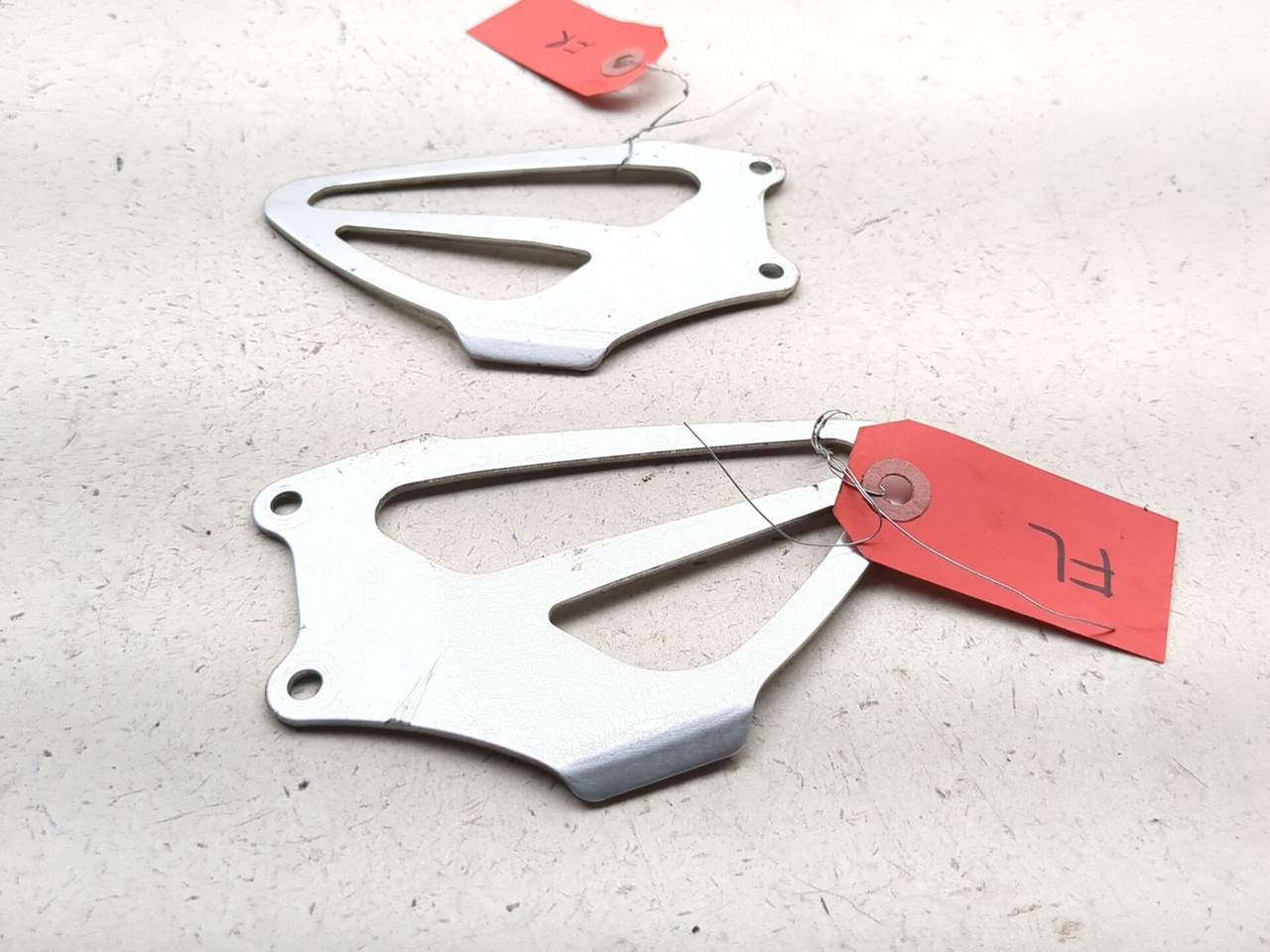 01-06 Honda CBR 600 F4i Front Left Right Heel Guard Set - Sun