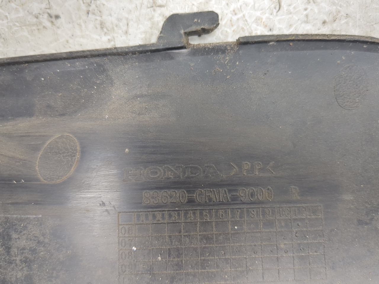 アグスタ109Aボディ 08-12 Honda Elite 110 NHX110 Rear Left Right Side Panel Set 83620