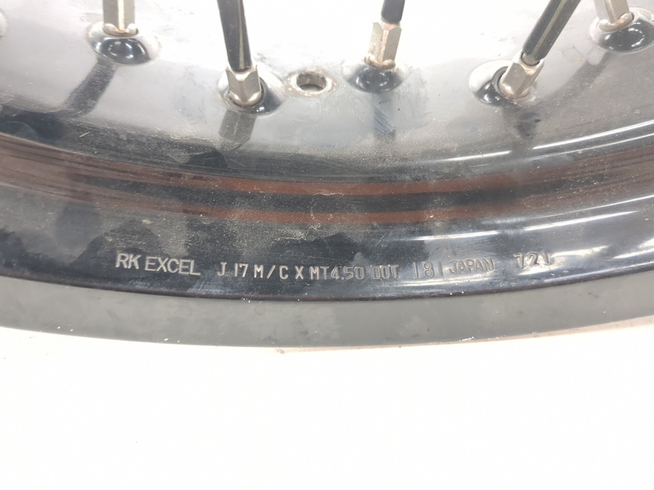 00-24 Suzuki DRZ400SM DRZ 400 Rear Wheel Rim STRAIGHT 17X4.50