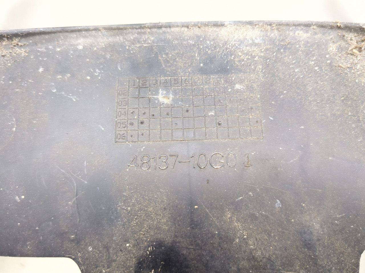 03-12 Suzuki Burgman AN650 Front Lower Leg Shield 48137-10G01