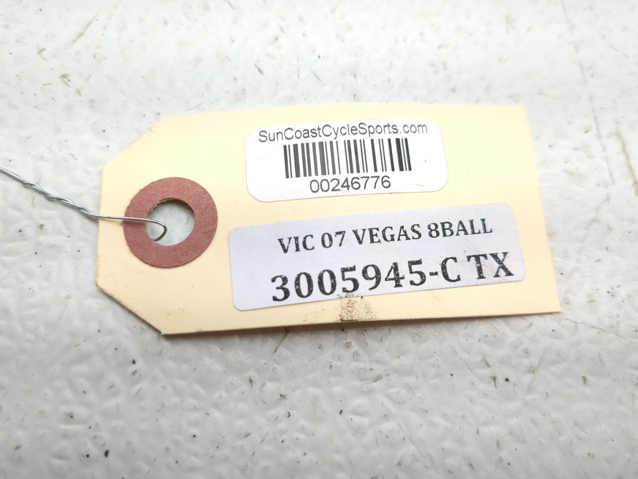 06-09 Victory Vegas 8 Ball Rear Fender Mudguard License Plate