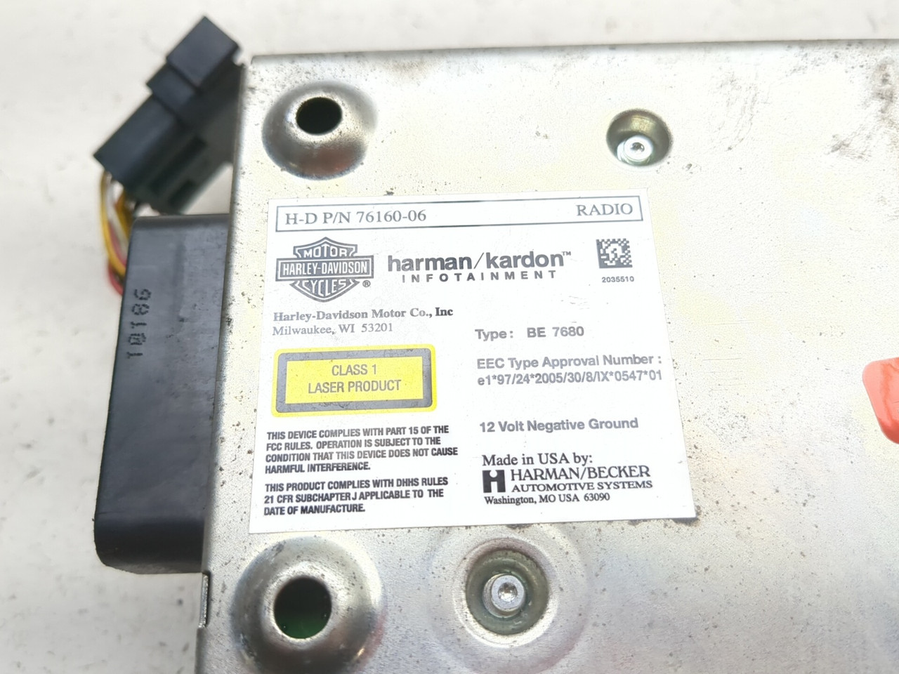 10-13 Harley FLHTK Electra Glide Ultra Front Radio CB Module 76160