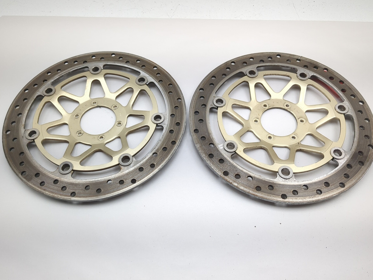 99 CBR1100xx フロントブレーキローター 99-07 Honda CBR1100XX Blackbird Front Brake Rotor Disc Set 45120