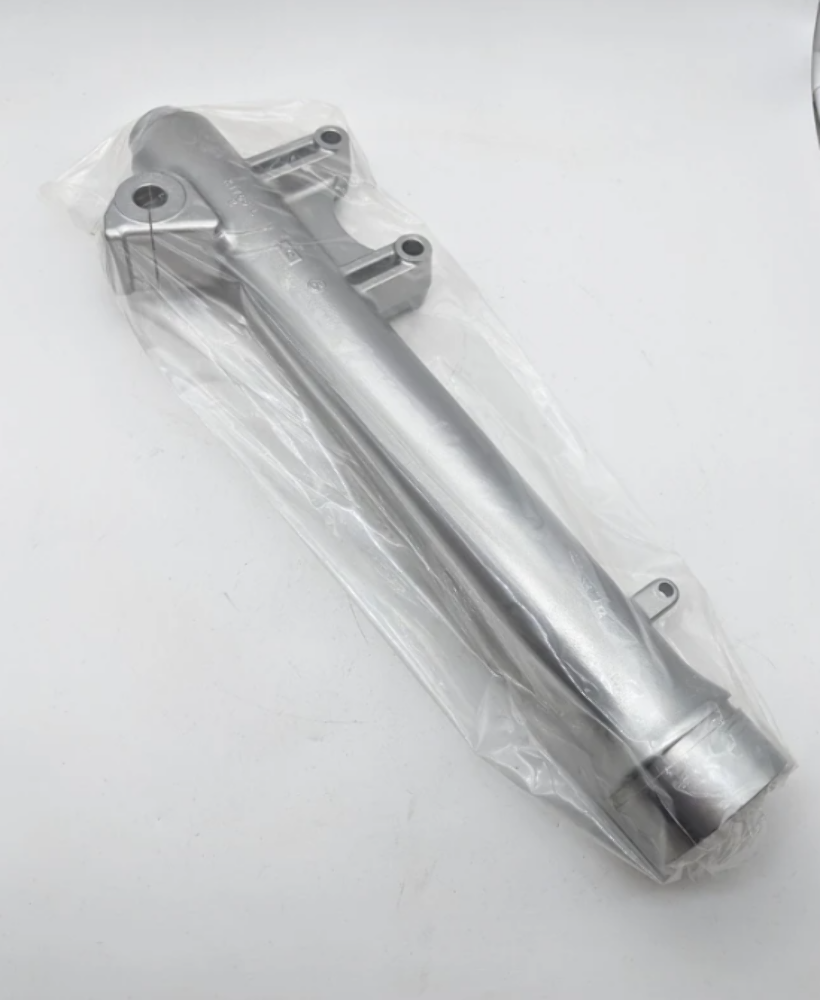 06-11 Kawasaki Ninja ZX-14 ZX1400 Left Fork Outer Pipe P silver