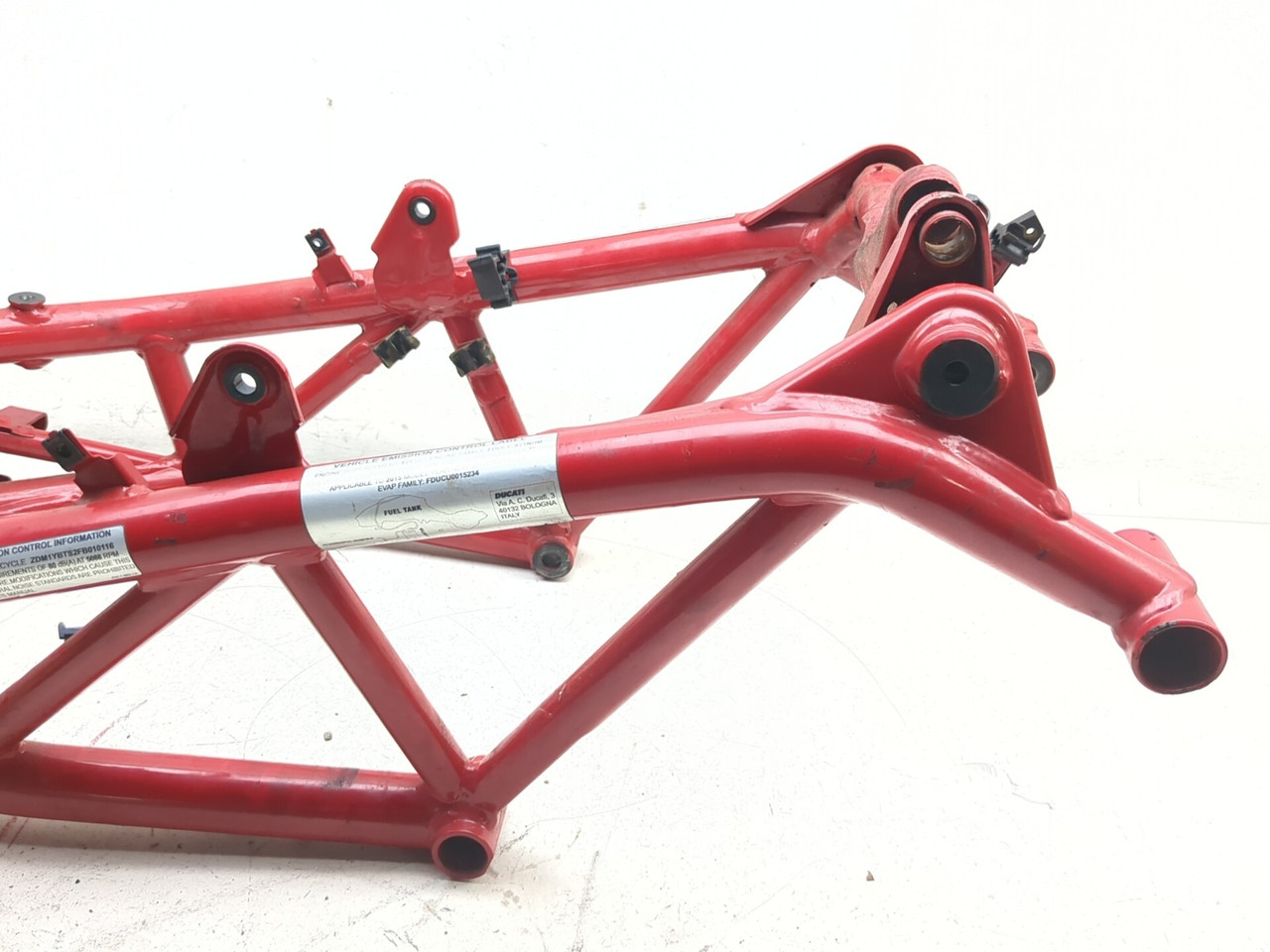 R 13-15 Ducati Hypermotard 821 Main Frame Chassis STRAIGHT CLN - Sun