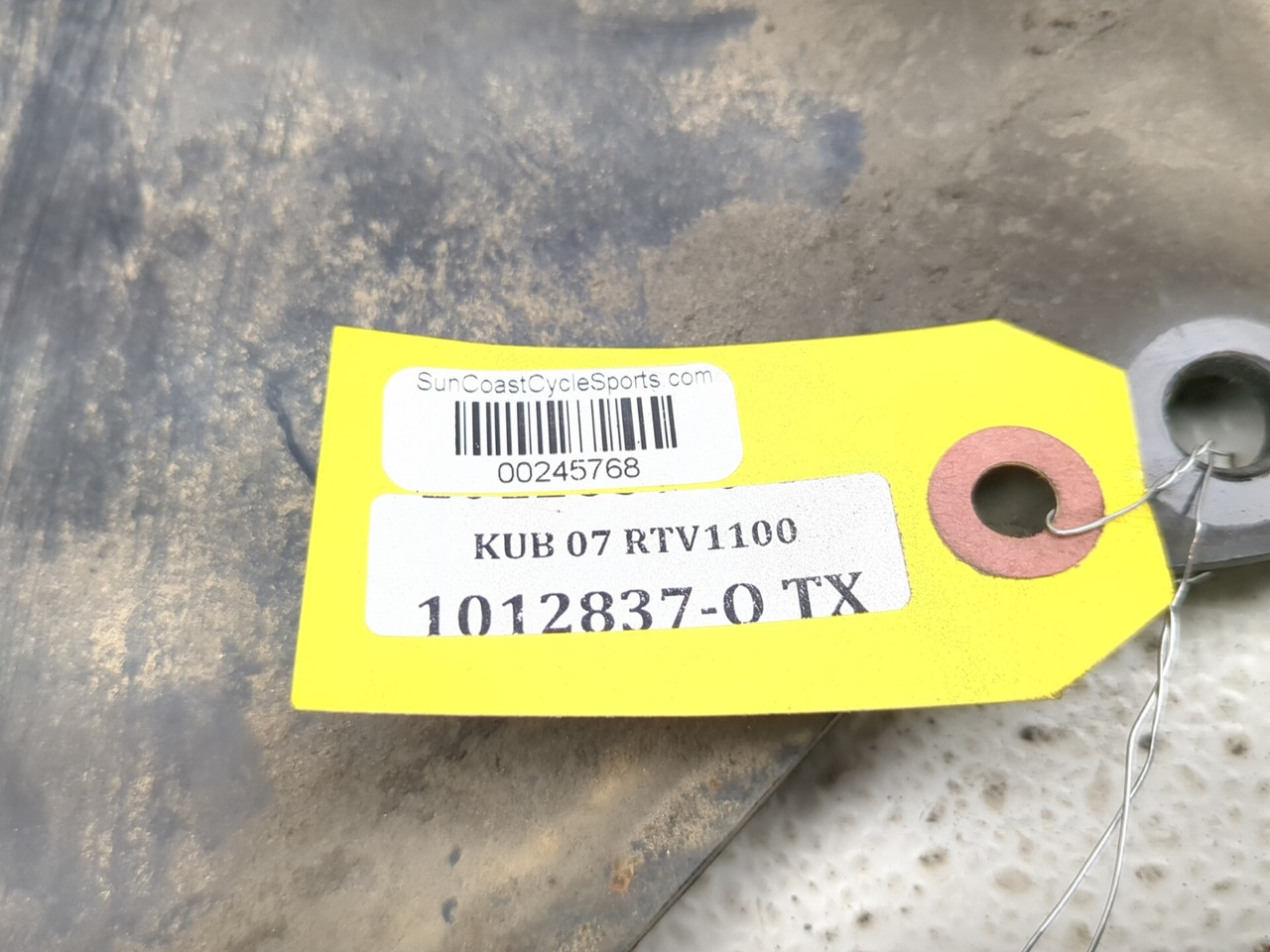 07-13 Kubota RTV 1100 Left Front Inner Fender Guard Mudguard K7561