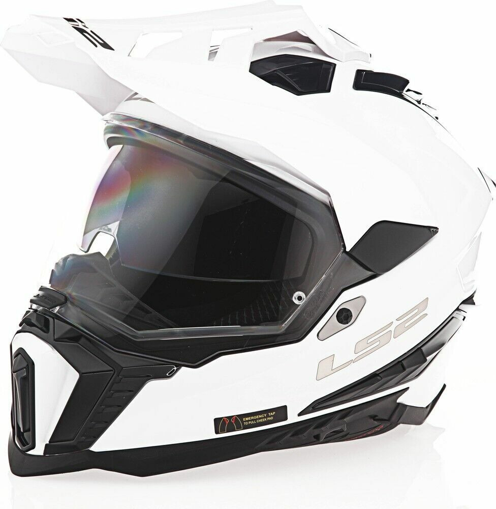 LS2 White Explorer Helmet Adult [M] Open Box 701-1023 - Sun Coast