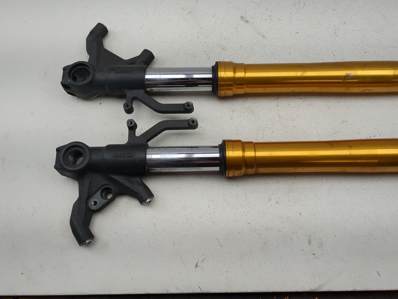 13-18 Kawasaki ZX 636 ZX6R Showa Front Suspension Forks Tubes Set