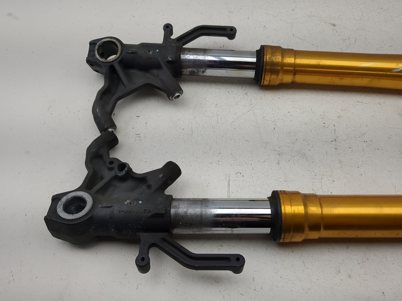 邦楽 TUBE 13-18 Kawasaki ZX 636 ZX6R Showa Front Suspension Forks Tubes Set
