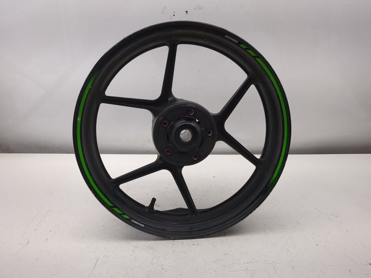 13-18 Kawasaki ZX 636 ZX6R Front Wheel Rim 17x3.50 BENT - Sun