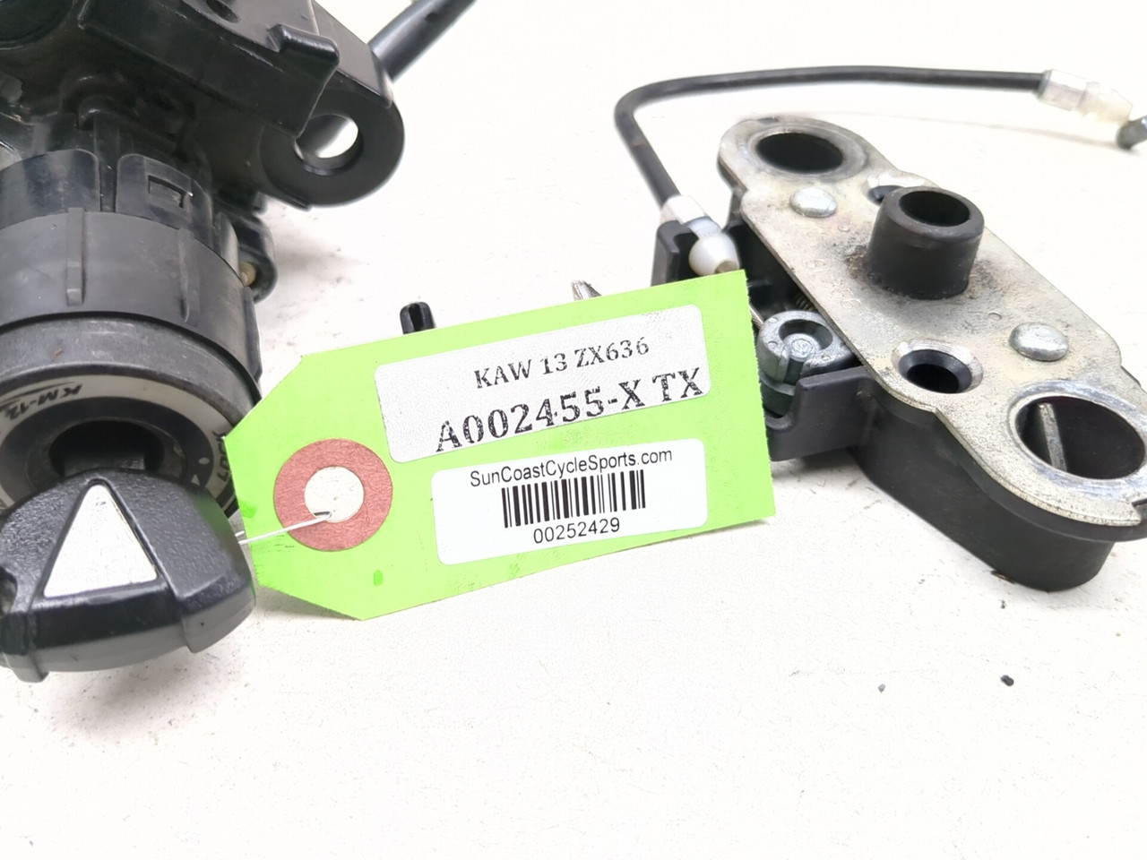 13-18 Kawasaki ZX 636 ZX6R Ignition Seat Lock Switch Set 27005
