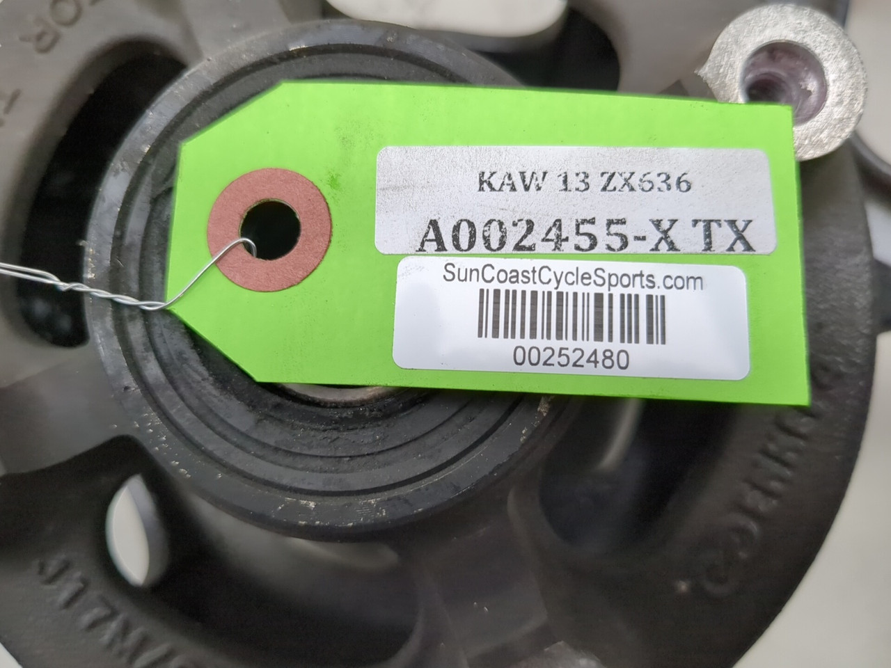 rin 13-18 Kawasaki ZX 636 ZX6R Rear Wheel Rim 17X5.50 BENT - Sun Coast