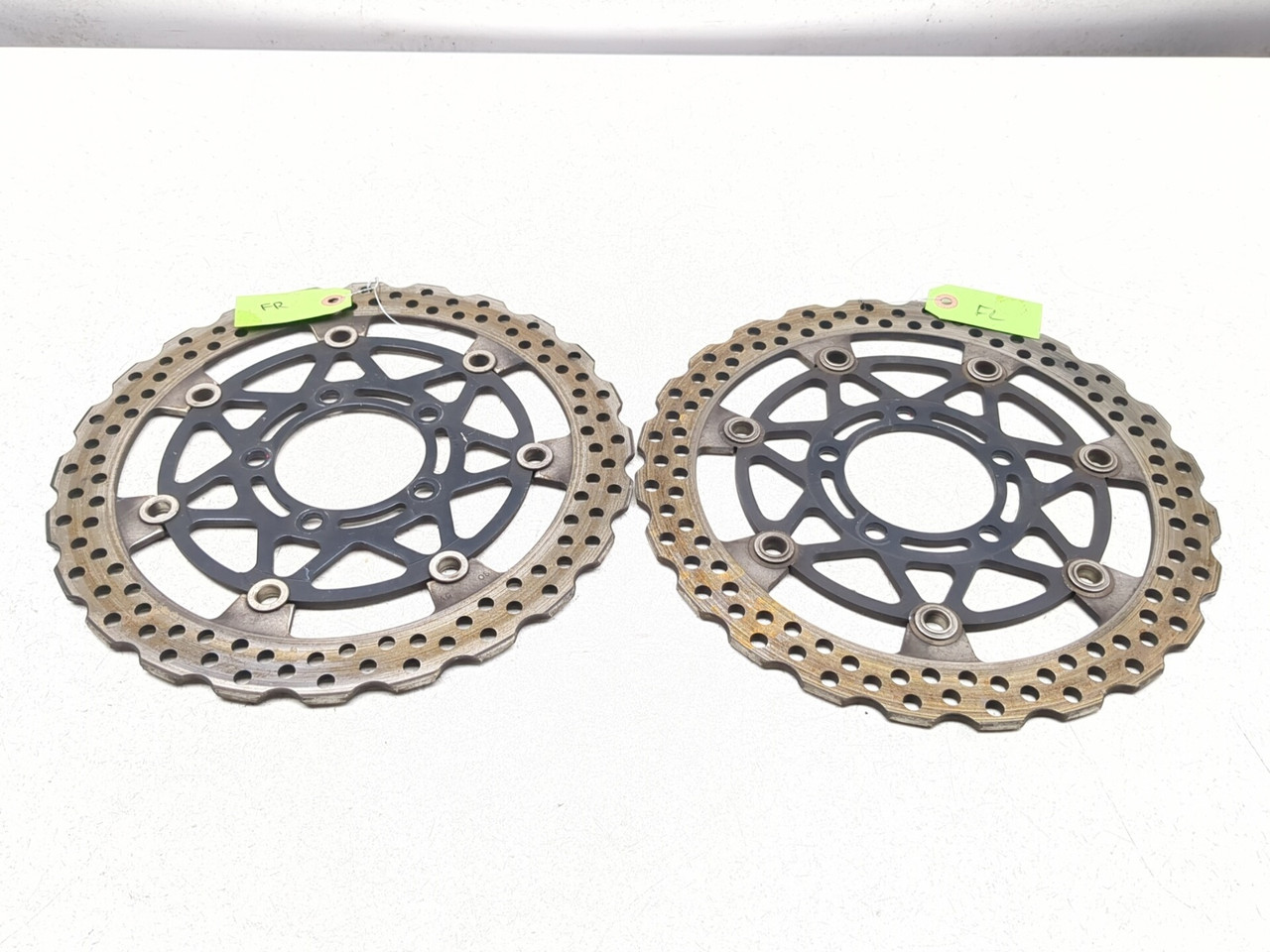 13-18 Kawasaki ZX 636 ZX6R Front Brake Rotor Disc Set 41080-0590