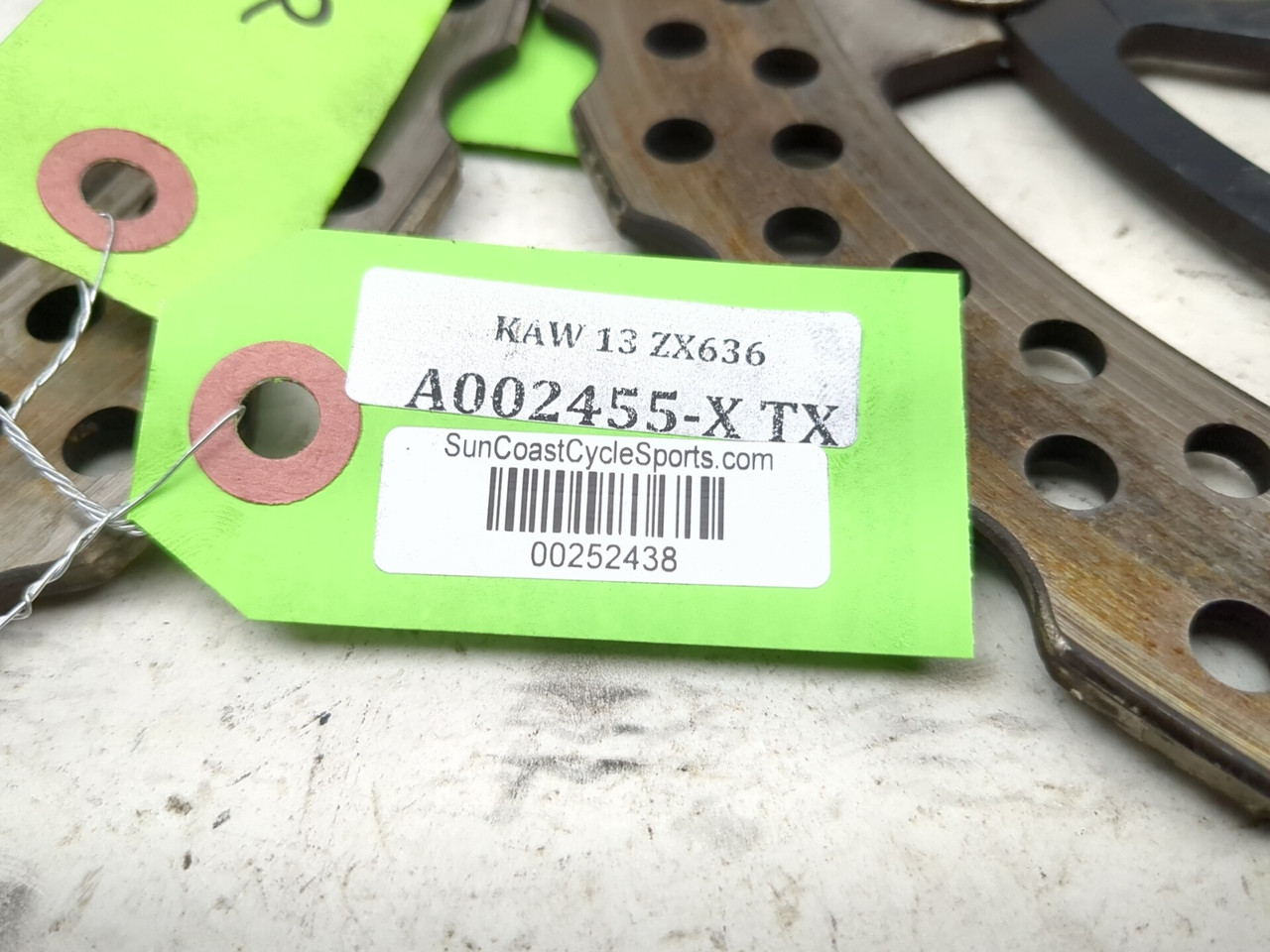 ピッチ 13-18 Kawasaki ZX 636 ZX6R Front Brake Rotor Disc Set 41080-0590