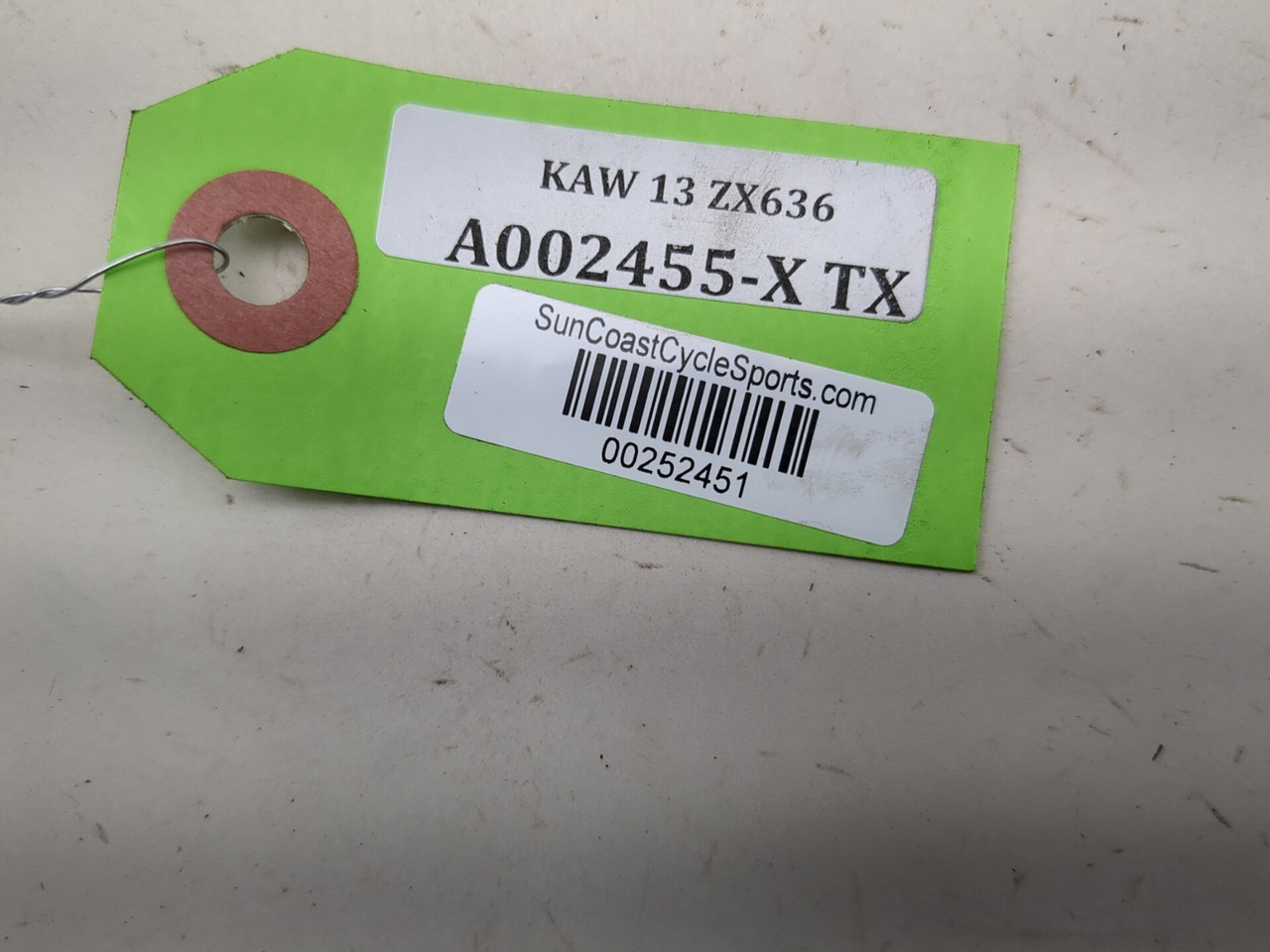 13-18 Kawasaki ZX 636 ZX6R Front Fender Fairing Guard 35004-0118
