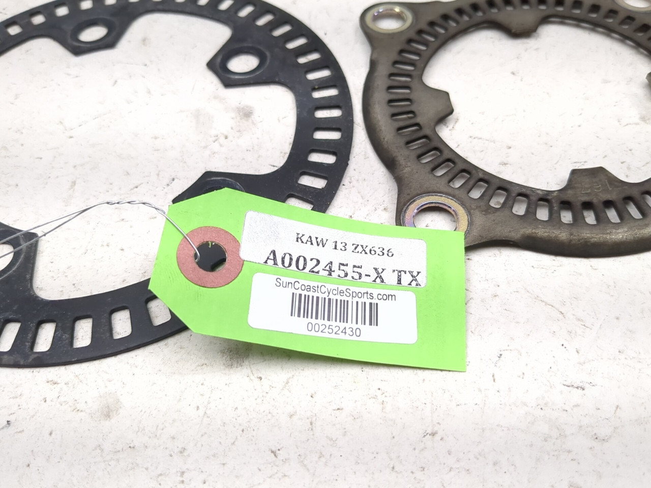 13-18 Kawasaki ZX 636 ZX6R ABS Sensor Ring Set 21007-0166 - Sun