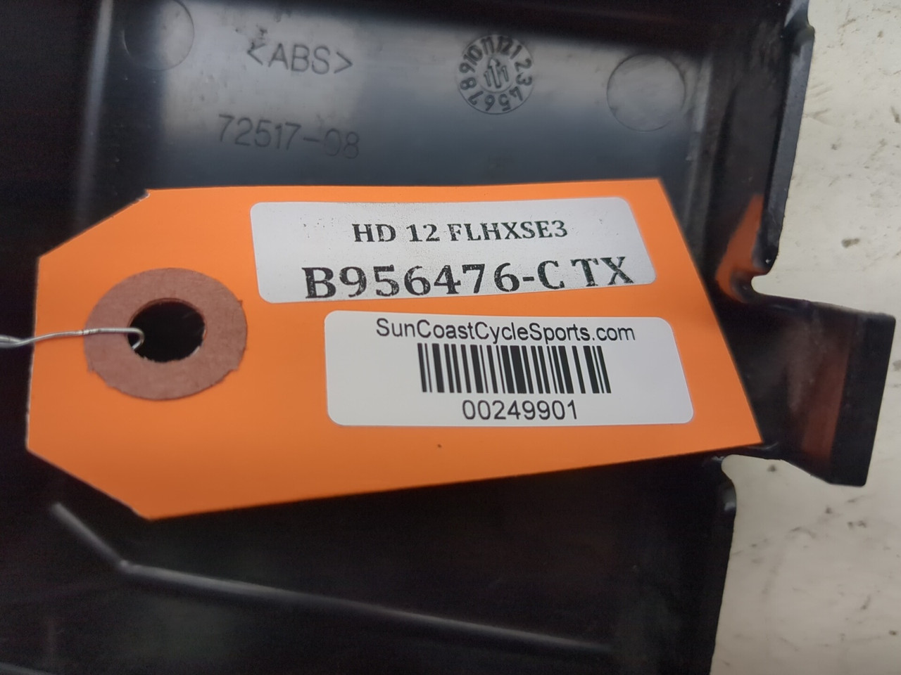 10-12 Harley Street Glide CVO FLHXSE Left Fuse Box Cover - Sun