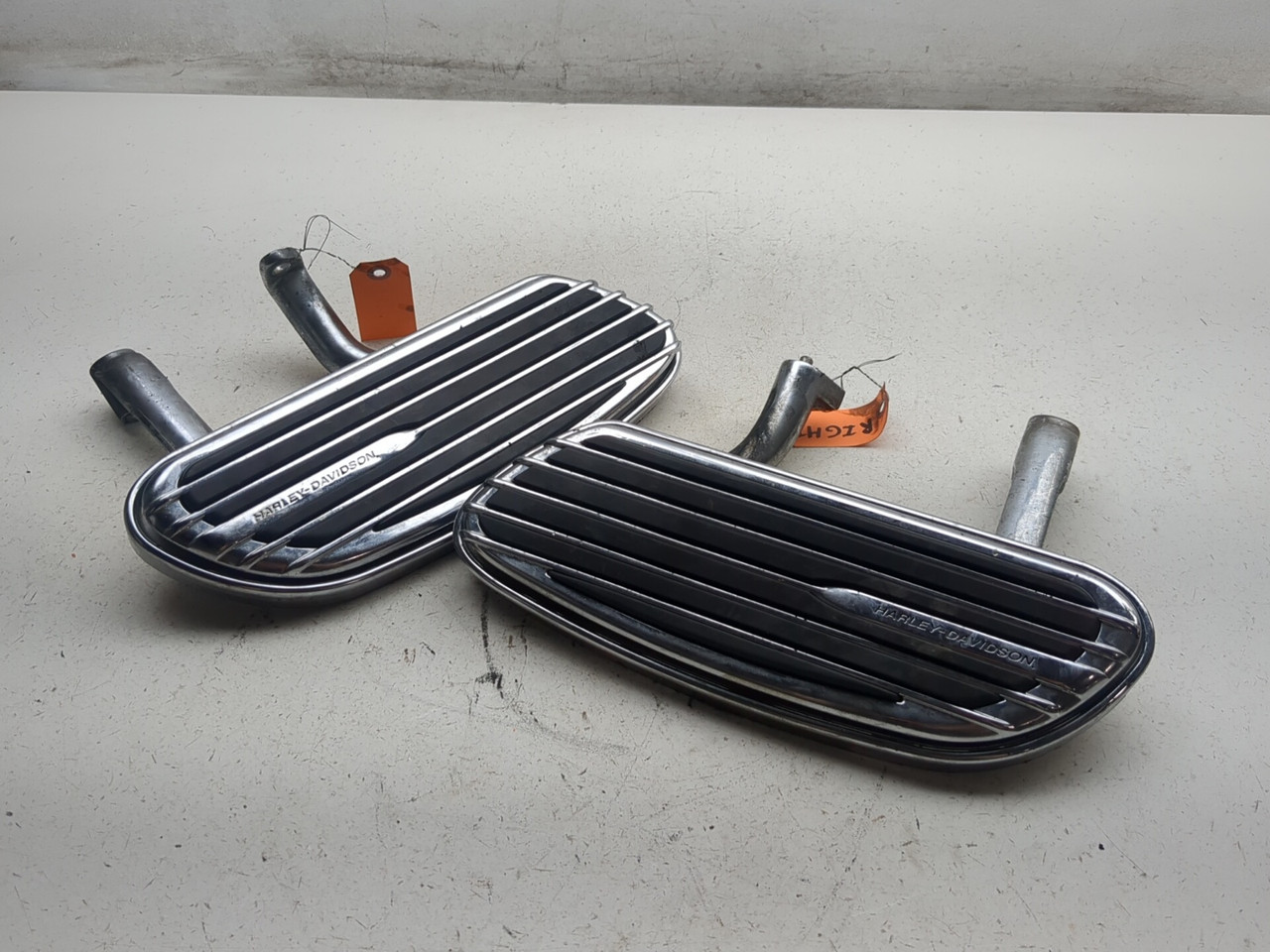 10-12 Harley Street Glide CVO FLHXSE Rear Passenger Floorboard Set