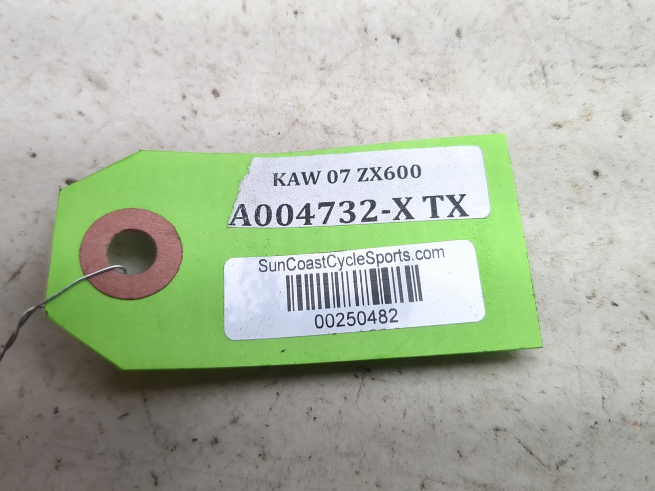 07-08 Kawasaki Ninja ZX600 ZX6R Rear Passenger Seat 53066-0187-12Y