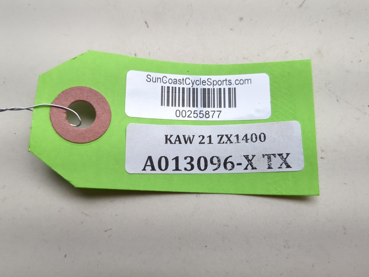 12-23 Kawasaki Ninja ZX14 Lock Set Ignition Fuel Triple Cap Key