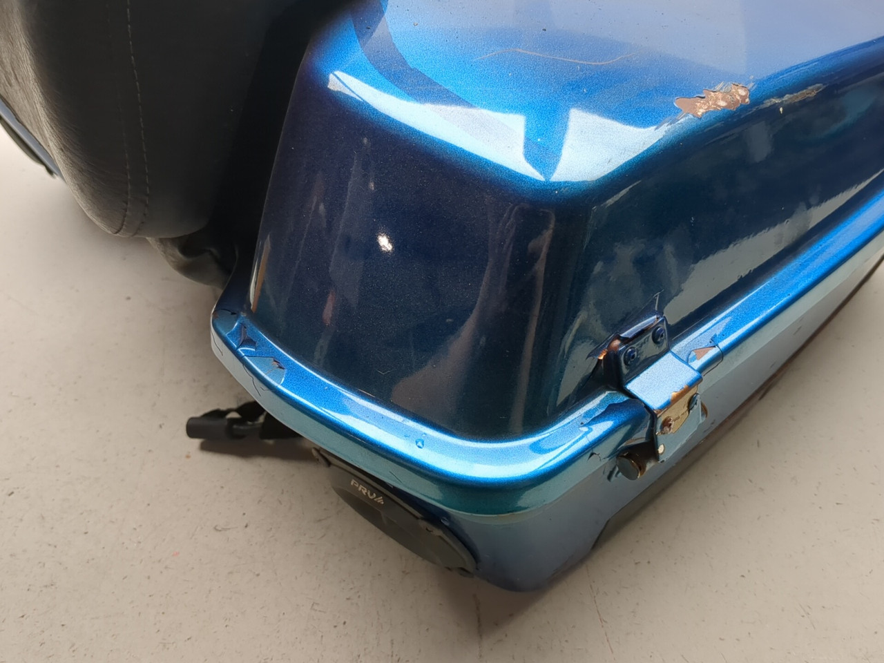 Harley-Davidson トランク 青/シルバー 84-96 Harley Davidson Electra Glide Classic FLHT Rear Tour Pak