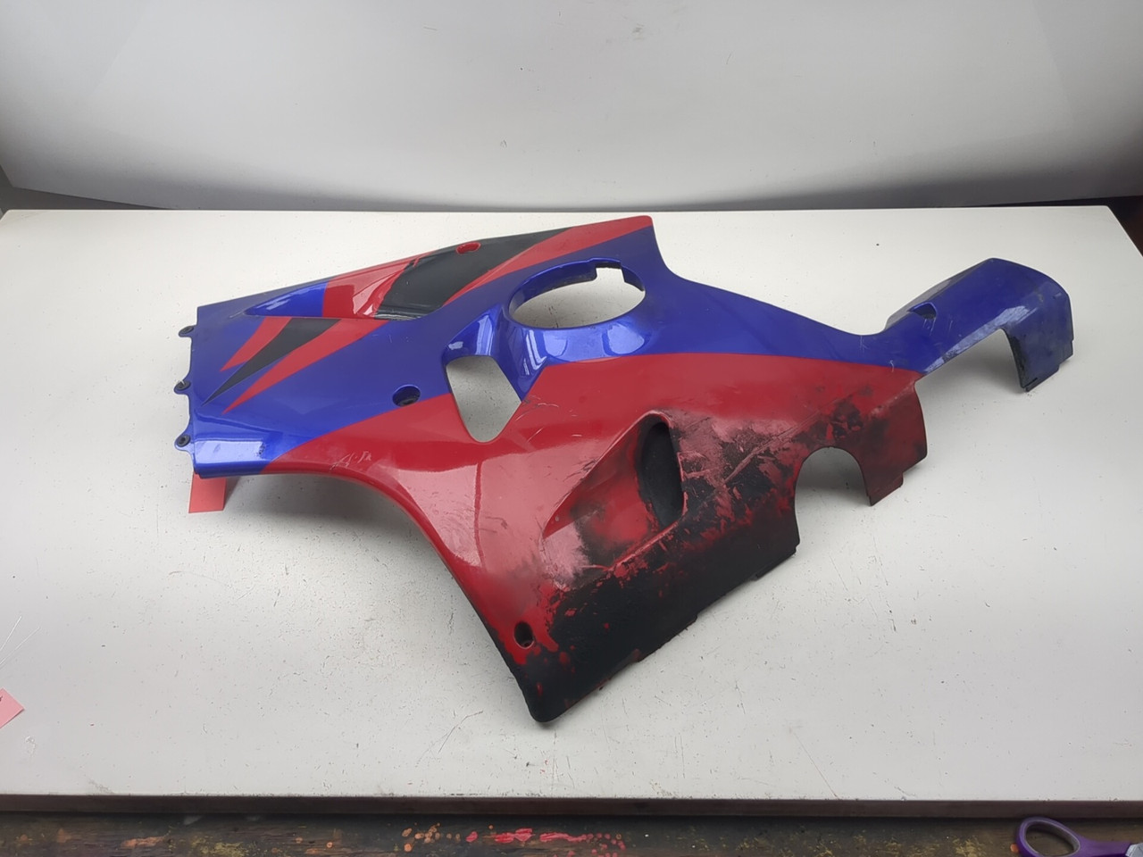 95-97 Kawasaki Ninja ZX6R ZX600 Left Side Fairing Cowl Cover Panel