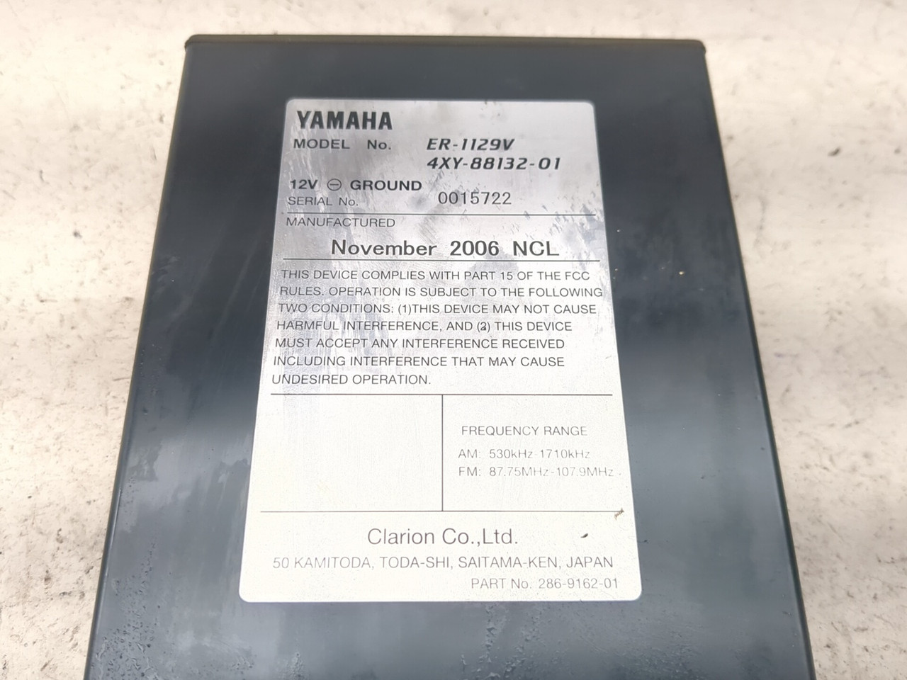 99-13 Yamaha Royal Star Venture XVZ1300 Audio Power Amplifier 4XY