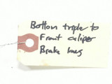 06 BMW R1200GS Botton Triple to Front Caliper Brake Line Hose