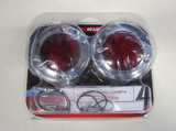 ProBEAM Red Flat CHROME Turn Signal Lens Adapters Harley Bullet 98-13 2020-1583