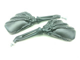 14 Ducati Monster 696 Aftermarket Left Right Skeleton Hands Rearview Mirrors