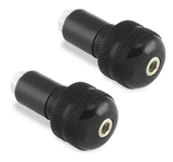 7/8" BIKEMASTER Anti-Vibration Black Bar Ends for Honda Yamaha Suzuki Kawasaki 266005
