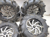 12-22 Can Am Outlander XMR 1000R Front & Rear MSA M36 Wheels W/ 33X9.0-18 Tires