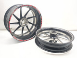11-14 Ducati Diavel BREMBO Front 17X3.50 & Rear 17X8 Wheel Rim Set Pair