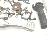 05-14 Vespa LX 50 Chassis Bolt Nut Screw Axle Bracket Grip Boot Pedal Kit Set