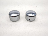 04-06 Harley Road King Custom FLHRSI Front Axle Nut Cover Set 44116-07A