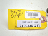 91-93 Suzuki GSX1100G GSX 1100 Front Tee To Caliper Brake Line Hose