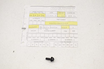 1980-1997 Honda Motorcycle OEM Screw-Washer (4X12) Genuine Part 93891-04012-07