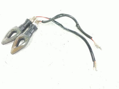 06 Kawasaki Z1000 Front Turn Signals Flasher Indicator Lights Pair