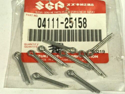 SUZUKI 04111-2515A Footrest Gearshift Cotter Pin DR250 DR370 GSXR1100 QTY 10
