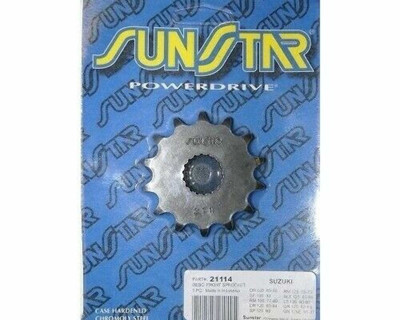 SUNSTAR Front Steel Countershaft Sprocket 21114- Suzuki Steel