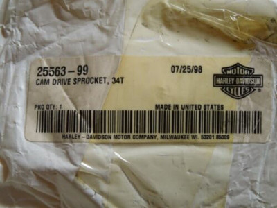 1999-2006 Harley-Davidson Twin Cam 34T Cam Drive Sprocket 25563-99