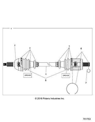 POLARIS OEM CV Axle Boot Kit Ranger 1000 XP 2207702