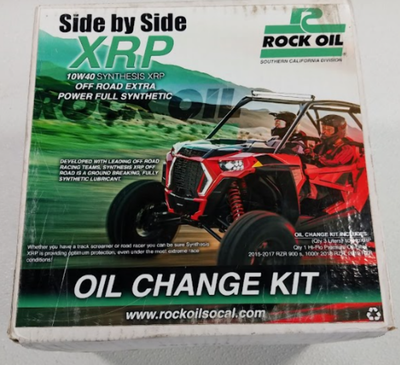 Rock Oil Polaris XRP 10w-40 Full Synthetic Oil Change Kit RKO-2540086