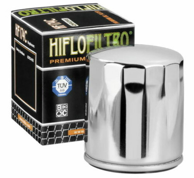 HiFlo HF174C Chrome Oil Filter Harley-Davidson V-Rod 2002-2017 140174