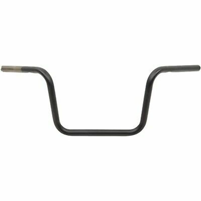 Drag Specialties 1in Ape Hanger Handlebar 10in Flat Black 0601-1212