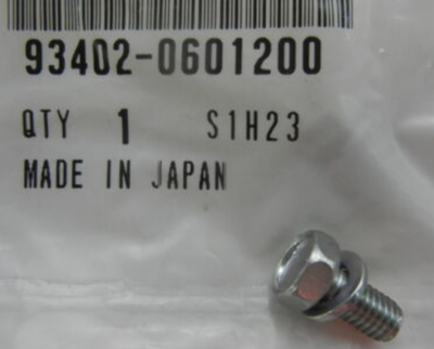 Honda 1970-2024 Motorcycle ATV Scooter Flange Bolt Washer 6x12 93402-0601200 QTY 2