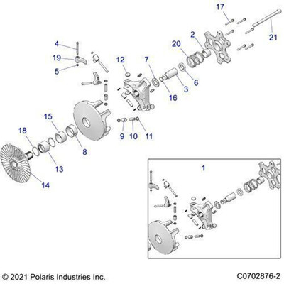 POLARIS OEM RZR Shift Weight 1323746